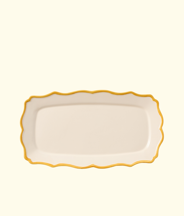 Giovanna Rectangular Tray, Yellow