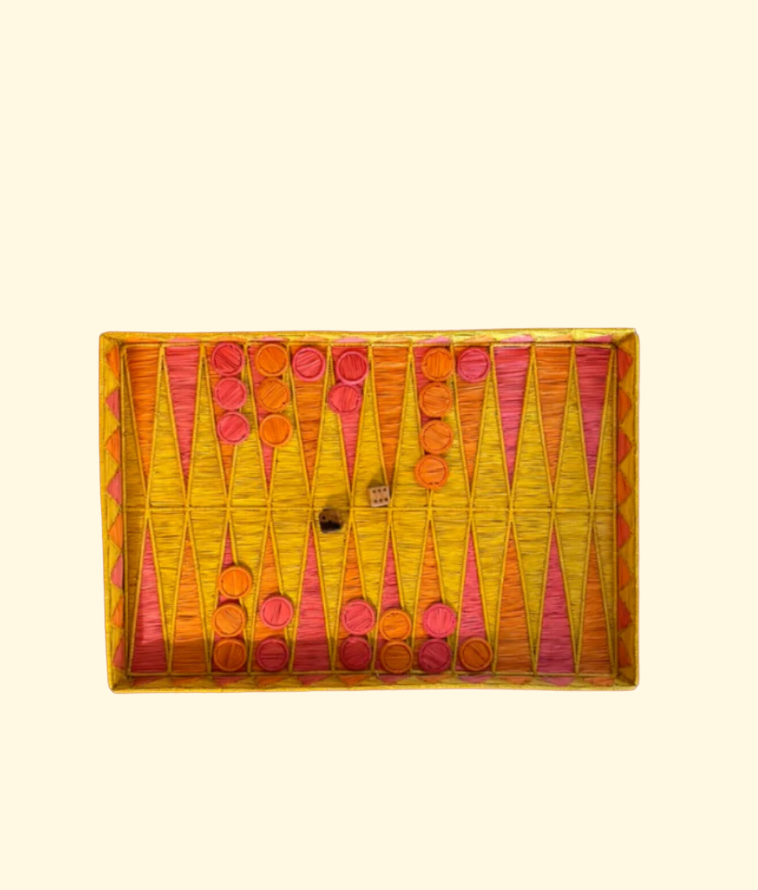 Backgammon Set, Orange / Pink