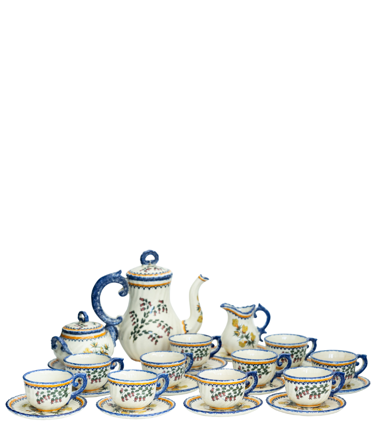 1960 Vintage French Tea Set (10 pieces)