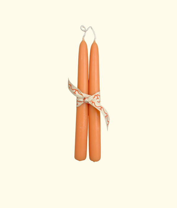 Tapered Candles, Peach Blossom